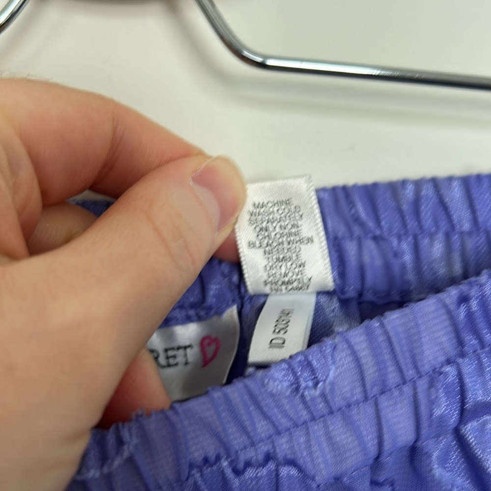 VTG Victoria’s Secret Purple Heart Sheer Pajama Pants - Size Medium - Picture 4 of 8